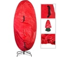 thumbnail image 3 of Elf Stor Premium Christmas Tree Cover Holiday Red With Black Handles , Medium Size for For 6 ' Tree, 3 of 5