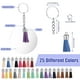 thumbnail image 5 of Jumpingount 100 Pieces/Set Acrylic Key Ring Blank Keychain Keyring DIY Replacing Decor Making Paintable Crafts Decorative Decorative Ropa, zapatos y accesorios Miscelánea, 5 of 6