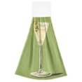 thumbnail image 7 of Yayeee Kitchen Hanging Hand Towels Set of 2 with Loop Bathroom Absorbent Tie Towel, Martini with Olive, 7 of 7
