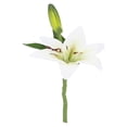 thumbnail image 2 of Hgtduk Artificial Flower, Single Stem Lily for Vase Decoration, 35x15cm White, 2 of 9