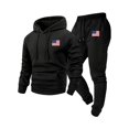 thumbnail image 3 of Yaoyar Mens 2 Piece Polar Fleece Tracksuits Hooded Sweatshirts and Jogger Casual Sweatsuit Set Big And Tall Hoodies Tracksuit, 3 of 3