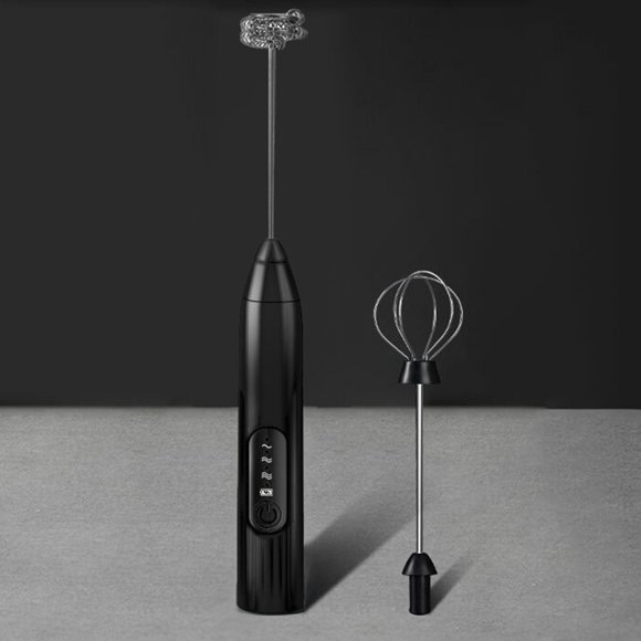 TIMIFIS Mixer Kitchen Essentials Electric Stainless Steel Bubbler Milk Mixer Single Double Layer Eggs Beater Electric Whisk - Fall