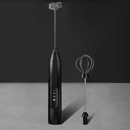 

VKEKIEO Electric Stainless Steel Bubbler Milk Mixer Single Double Layer Eggs Beater
