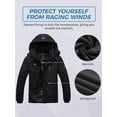 thumbnail image 5 of Wantdo Women's Waterproof Mountain Jacket Fleece Ski Jacket Black L, 5 of 8