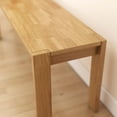 thumbnail image 5 of LukeAlon Solid Wood Dining Bench, 47.25" Farmhouse Natural Entryway Bench, Rustic Long Bench for Hallway Kitchen Dining Room Bedroom Living Room, 5 of 14