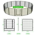 thumbnail image 5 of Jhsomdr Decorative Garden Metal Fence 46ft (L)×32in(H) 20 Panels Heavy Duty Iron Wire Animal Barrier Temporary No Dig Fence Landscape Edging Privacy Fencing for Yard, Outdoor, Dog, Patio, Flower Bed, 5 of 7
