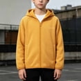 thumbnail image 3 of Bixock Toddler Boys Hooded Jackets Boys Light Jackets Kids Hoodie Outerwear Long Sleeve Hooded Zip Front Side Pockets Daily Jacket for Kids 2-12Years, 3 of 7