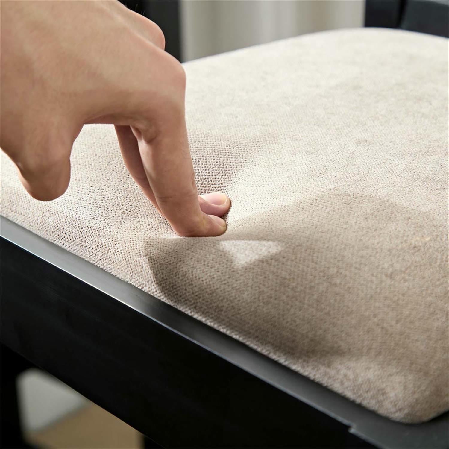 Demi Bonn 43" Counter Height Bar Stools Set of 2, Upholstered Barstools with Back, Kitchen Island Countertop Chairs for Dining Room, Black