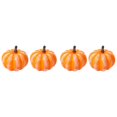 thumbnail image 2 of 4Pcs Artificial Orange Pumpkins, 3.1 Inch Lifelike Faux Gradient Pumpkin Decor, Reusable Thanksgiving Autumn Harvest Table Mantel Centerpiece Ornaments, 2 of 5
