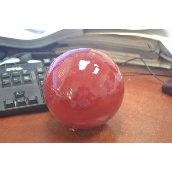 Reproduction Red Float Glass Ball 5"