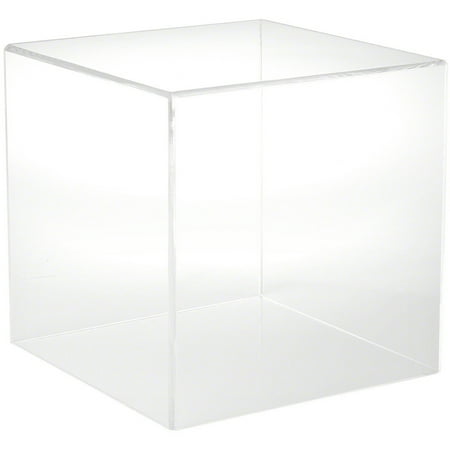 Plymor Clear Acrylic Display Case with No Base, 12" x 12" x 12"