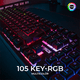 thumbnail image 5 of Kit Gamer 2 en 1 Xtreme PC Gaming Battle Master Teclado y Mouse Membrana Español 3600 DPI RGB USB Negro, 5 of 6