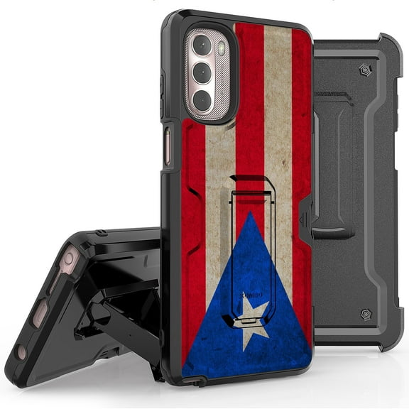 Armor Kombo Holster Rugged Cover Designed For Moto G Stylus 2022 Case Flag And Mexico State Plates Series