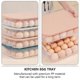 thumbnail image 4 of Rectangular Egg Tray For Fridge Crisper 3Pcs Set In Mixed Colors To Enhance Refrigerator Organization, 4 of 4