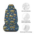 thumbnail image 4 of Wukai Modern Excavator Full Set Car Seat Covers with Soft Padding Universal Auto Front Seats Protector and Cushion Mat, 4 of 5