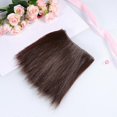 thumbnail image 3 of 5 Pcs 15cm Heat Resistant Straight Hair Wig Handcraft DIY Doll Wigs Weft Hair Extensions for Home School Project (Light Black), 3 of 3