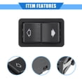thumbnail image 4 of Car Window Control Switch for BMW 525i Base 2.5L L6 - Gas 2001-2003 Black Front Left and Rear Left, 4 of 6