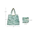 thumbnail image 2 of Wrapables Medium Foldable Tote Nylon Reusable Grocery Bag (Set of 2), Lotus Cranes, 2 of 6