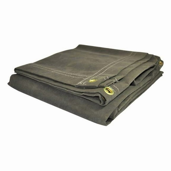 Olive Canvas Tarp, 12 x 16 ft.