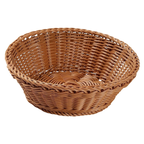 Cesta de almacenamiento tejida, cesta para refrigerios, decoración rústica, multiusos, hecha a mano. S