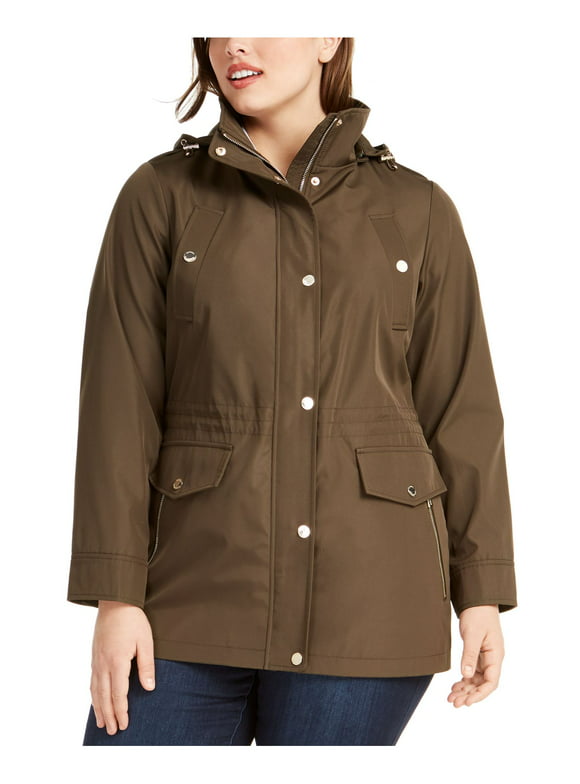 Michael Kors Plus Size Rain Jackets in Plus Size Coats 