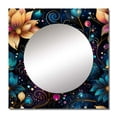 thumbnail image 2 of Designart "Moroccan Fantasy I" 0 Multicolor Large Square Mirror - Square Bedroom Mirror Printed Wall Decor - Glam Square Printed Wall Mirror Art, 2 of 5