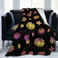 thumbnail image 2 of Fall Blanket for Women Men, Cute Autumn Themed Design Printed Throw Blankets for Teens Adults Lap, Couch Bed, Warm Soft Cozy Blanket, 60"x 80", 2 of 6