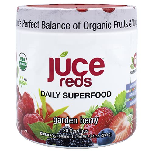 JUCE Reds Organic Superfood Powder - Garden Berry Flavor | Fruit and ...