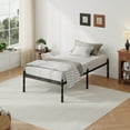thumbnail image 5 of QFTIME 18" Twin-XL Metal Platform Bed Frame with Anti-Slip Stoppers, Heavy Duty Mattress Foundation, 5 of 7