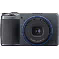 thumbnail image 1 of Ricoh GR IIIx Urban Edition Digital Camera (Metallic Gray) - 24.2 MP, 3" LCD, Snap Distance Priority, SD Card Compatible, Includes Leather Wrist Strap & Blue Lens Cap, 1 of 6