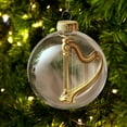 thumbnail image 4 of Musical Harmony Christmas Ornament Balls ,Handcrafted Keepsake Gift for Musicians,Band Members,2D Xmas Tree Clear Ball Decorations with Guitar,Piano,Violin Saxophone Musical Tree Decoration, 4 of 9