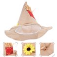 thumbnail image 2 of Sombrero de bruja elegante de ala ancha, sombrero de bruja para Halloween, sombrero de cosplay, accesorio para decoración de fiesta, 2 of 8