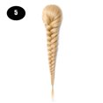 thumbnail image 1 of Sissi's Synthetic Hair Drawstring Rope Braids Ponytails Chignon Fishtail Ponytail Extension Purple Green Color Hairpiece, 1 of 25