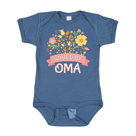 

Inktastic Oma Loves Me Granddaughter Outfit for Girl Gift Baby Girl Bodysuit
