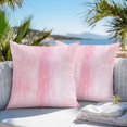 thumbnail image 5 of Waterproof Throw Pillow Covers Set of 2, 16x16 Inch Pink Decorative Pillowcases Outdoor Pillow Slip Cushion Covers Set for Couch Tent Retro Oil Painting Modern Abstract Art Aesthetics, 5 of 7