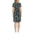 thumbnail image 3 of Matty M Womens Wrap Front Short Sleeve Dress, 3 of 3