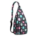 thumbnail image 1 of Mandala Elephant Sling Backpack - Bohemian Floral Pattern Shoulder Bag, Fashionable Anti-Theft Pack for Hiking & Outdoor Adventures, 1 of 4