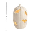 thumbnail image 2 of Halloween Pumpkin Light for Halloween Indoor, Handmade Light Up White Pumpkin Decoration Lantern Halloween Lighted Tabletop Ornament For Halloween Indoor, 2 of 7
