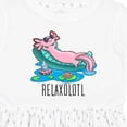 thumbnail image 4 of Inktastic Relaxolotl Cute Axolotl on Summer Vacation Girls Toddler Dress, 4 of 5