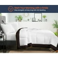 thumbnail image 2 of SGI Microfiber Comforter Set California King Size Chocolate Two Tone Style 3 PC, 2 of 5