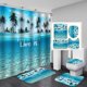 thumbnail image 1 of Juego de 4 cortinas de baño Patgoal con alfombras, juego de cortinas de ducha, juego de accesorios de baño, juego de accesorios de baño, cortina de baño, juego de cortinas de ducha con alfombras, 1 of 8