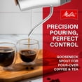 thumbnail image 4 of Melitta Precision Pour X Stainless Steel Gooseneck Electric Kettle with Wooden Handle and Knob, 4 of 9