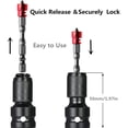 thumbnail image 4 of 2 Pack 1/2" Square to 1/4" Hex Socket Adapter, Quick Release Impact Ratchet Chuck Converter and Screwdriver Bit Holder Socket, 4 of 5