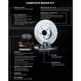 thumbnail image 4 of R1 Concepts Rear Brakes and Rotors Kit |Rear Brake Pads| Brake Rotors and Pads| Super Duty Brake Pads and Rotors |Hardware Kit|fits 2006-2006 Dodge Sprinter 3500, 4 of 5