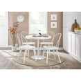 thumbnail image 6 of LumiSource White Steel, White Wood Dakota Dining Table, 6 of 8