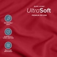 thumbnail image 5 of Bare Home Pillowcase Set - Envelope Closure - Premium 1800 Collection - Double Brushed - Ultra Soft - Queen Size, Red, 2 Count, 5 of 8