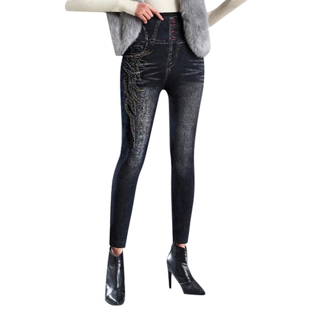 Gibobby Leggings con Forro Polar para Mujer Leggings de cintura alta con incrustaciones de terciopelo de invierno para mujer, mallas ajustadas de cintura alta(Negro,Talla única)