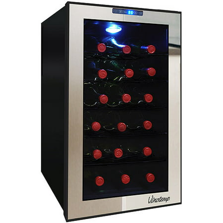 Vinotemp 18-Bottle Mirrored Thermoelectric Wine (Best Small Cooler In India)