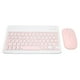 thumbnail image 4 of Juego de teclado inalámbrico y ratón, teclados de ordenador de 10 pulgadas, Combo de ratón para tableta, teléfono móvil, ordenador, color rosa, 4 of 8