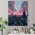 thumbnail image 4 of Edgy Modern Cityscape Canvas Print Home Interior Wall Decor, 4 of 8